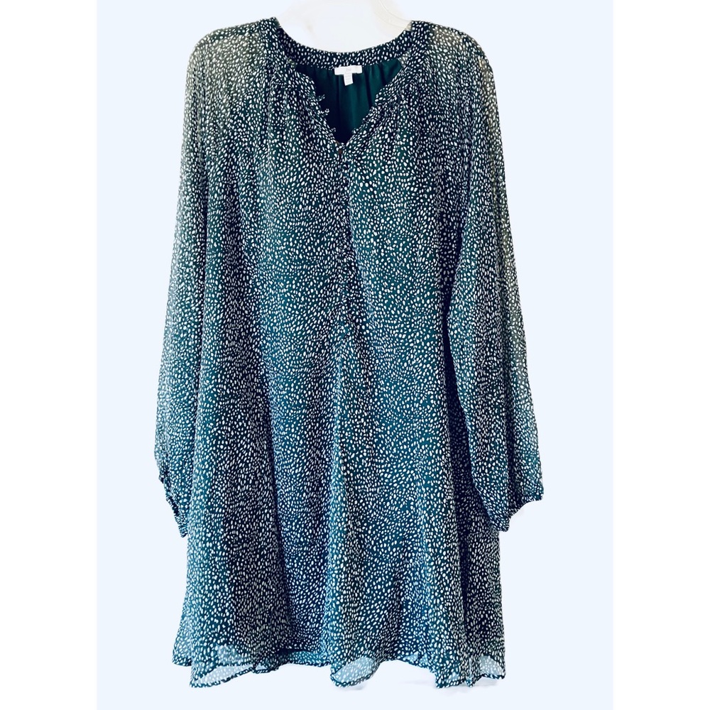 Joie Dress fully-lined dark green dress